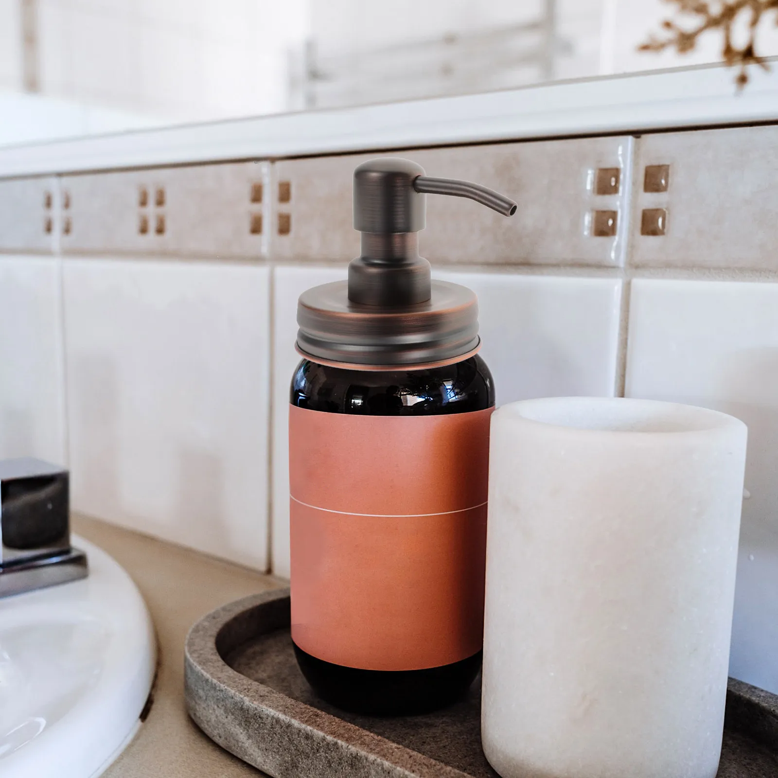 2Pcs Stainless Steel Mason Jar Pump Replacement Lid Lotion Soap Dispenser Pump Head for Bottle Pressing Pumps Kitchen Bathroom
2Pcs Stainless Steel Mason Jar Pump Replacement Lid Lotion Soap Dispenser Pump Head for Bottle Pressing Pumps Kitchen Bathroom