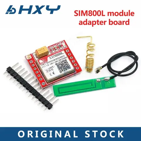 Smallest sim800l GPRS GSM MicroSIM card module core board quad-band Velcro serial port