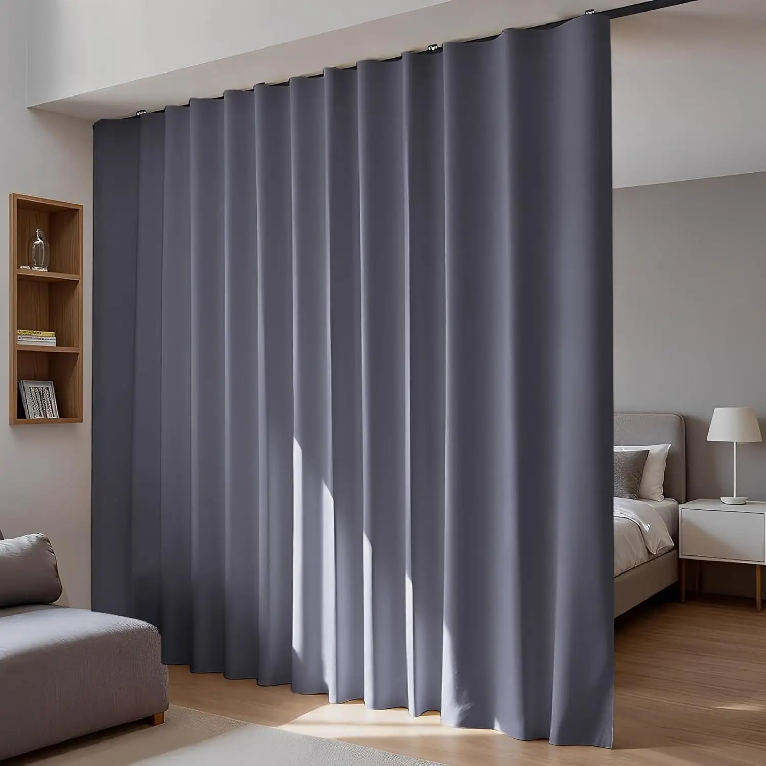 Room Divider Blackout Curtains Flexible Sliding Tracks Sets Ceiling Mounted Rod Window Curtain Privacy Separation for Be
Room Divider Blackout Curtains Flexible Sliding Tracks Sets Ceiling Mounted Rod Window Curtain Privacy Separation for Be