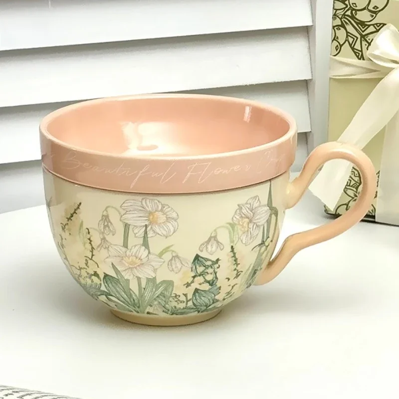 Lily Wind Chimes Creative and Practical Large-capacity Ceramic Mug with Lid Multi-functional Breakfast Milk Cup Yogurt Bowl
Lily Wind Chimes Creative and Practical Large-capacity Ceramic Mug with Lid Multi-functional Breakfast Milk Cup Yogurt Bowl