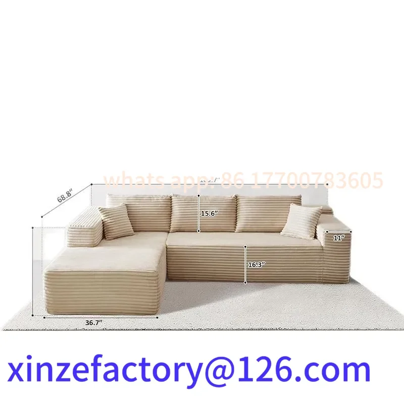Customizable Pure sponge sofa integrated sofa modular corduroy fabric skeleton-free simple living room
Customizable Pure sponge sofa integrated sofa modular corduroy fabric skeleton-free simple living room