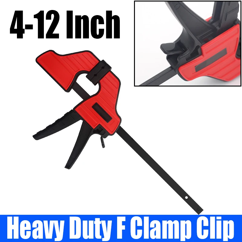 1PCS 4-12 Inch Heavy Duty F Clamp Woodworking Work Bar F Clamp Clip Woodworking Quick Fixture Fixing Clip G-clip D-clamp
1PCS 4-12 Inch Heavy Duty F Clamp Woodworking Work Bar F Clamp Clip Woodworking Quick Fixture Fixing Clip G-clip D-clamp