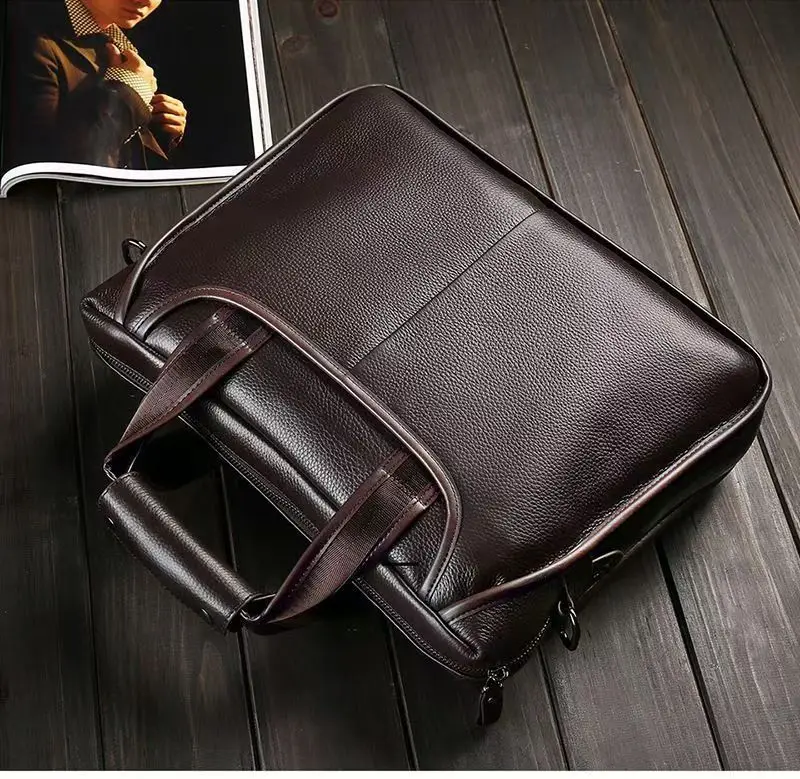 2026 New Luxury Cow Genuine Leather Business Men's Briefcase Male Briefcase Shoulder Bag Men Messenger Bag Tote Computer Handbag
2026 New Luxury Cow Genuine Leather Business Men's Briefcase Male Briefcase Shoulder Bag Men Messenger Bag Tote Computer Handbag