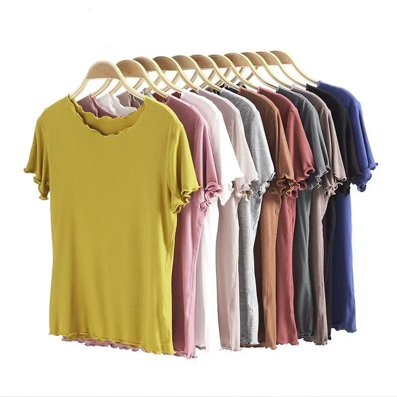 PopPopWomen's Solid Color T-Shirt Summer Slimming Smoothing Versatile Top Thin Half Sleeve Modal Base Layer Round Neck Short Sle
PopPopWomen's Solid Color T-Shirt Summer Slimming Smoothing Versatile Top Thin Half Sleeve Modal Base Layer Round Neck Short Sle