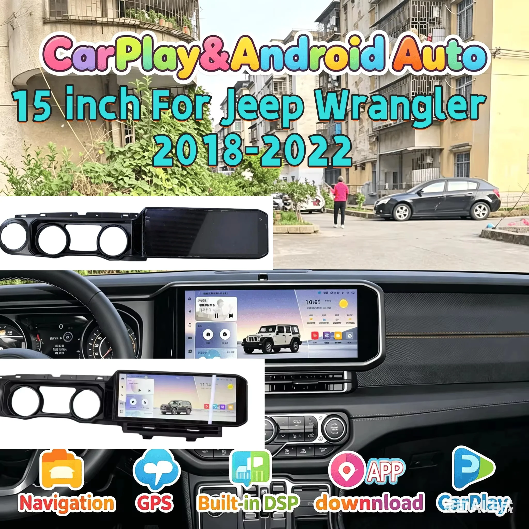 Multimedia Navigation Player GPS Navi For Jeep Wrangler 2018-2022 Android Wireless CarPlay Car Radio Head Unit BT 5.0 Touch
Multimedia Navigation Player GPS Navi For Jeep Wrangler 2018-2022 Android Wireless CarPlay Car Radio Head Unit BT 5.0 Touch