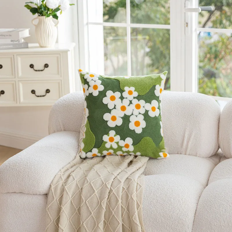 Pastoral Daisy Floral Cushion Cover Peach Skin 2D Printed Pillowcase Decorative Throw Pillows for Couch Living Room Home Decor
Pastoral Daisy Floral Cushion Cover Peach Skin 2D Printed Pillowcase Decorative Throw Pillows for Couch Living Room Home Decor