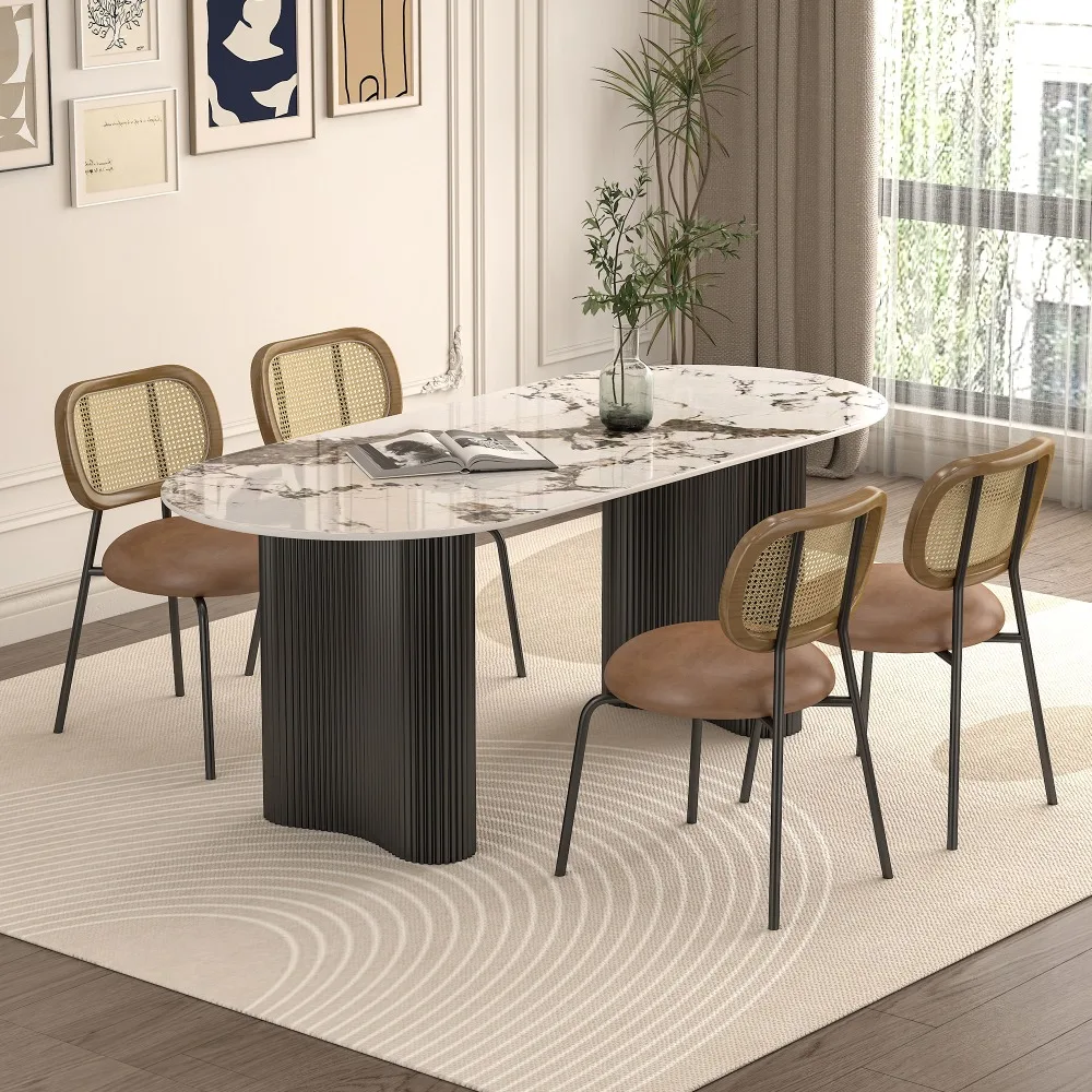 Waterproof Oval Dining Table Modern Living Coffee Minimalist Dining Table Nordic Writing Set Sala Da Pranzo Kitchen Furniture
Waterproof Oval Dining Table Modern Living Coffee Minimalist Dining Table Nordic Writing Set Sala Da Pranzo Kitchen Furniture
