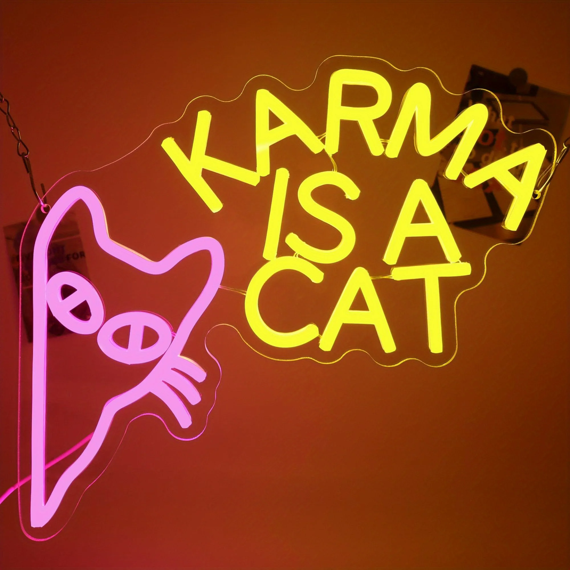 Carma Is A Cat Neon, питание от USB, регулируемая яркость, подходит для магазинов домашних животных, кафе на тему кошек и домашнего декора
Carma Is A Cat Neon, питание от USB, регулируемая яркость, подходит для магазинов домашних животных, кафе на тему кошек и домашнего декора