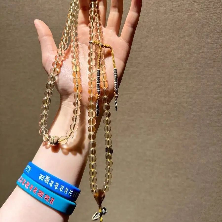 2026 Natural Brazilian Yellow Crystal 108 Beads Prayer Mala Necklace Indian Old Sandalwood 925 Sterling Silver Spiritual Jewelry
2026 Natural Brazilian Yellow Crystal 108 Beads Prayer Mala Necklace Indian Old Sandalwood 925 Sterling Silver Spiritual Jewelry