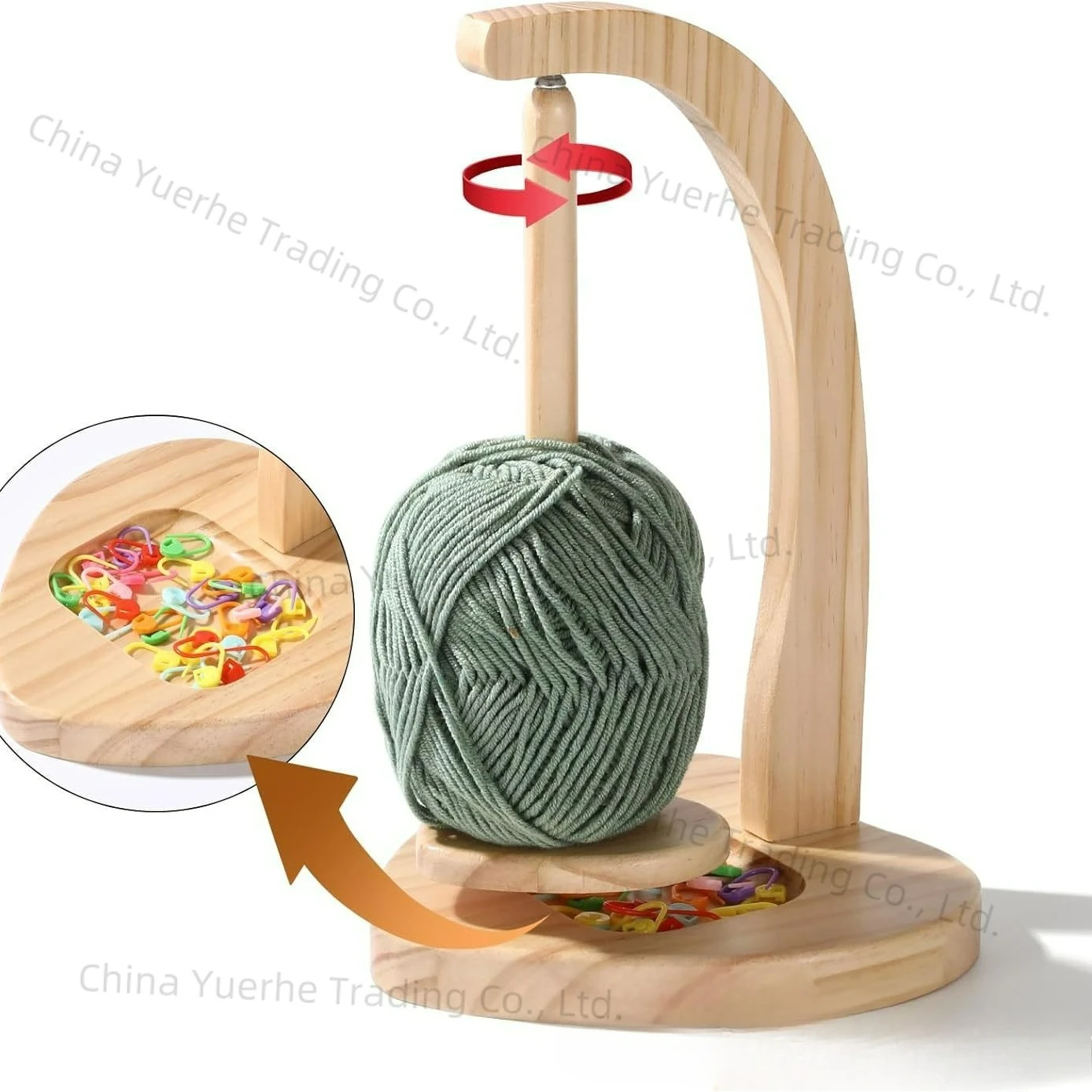 Wooden spool stand High-performance magnetic attraction gift Knitting stand Crochet yarn stand Wool knitting rotating tool
Wooden spool stand High-performance magnetic attraction gift Knitting stand Crochet yarn stand Wool knitting rotating tool