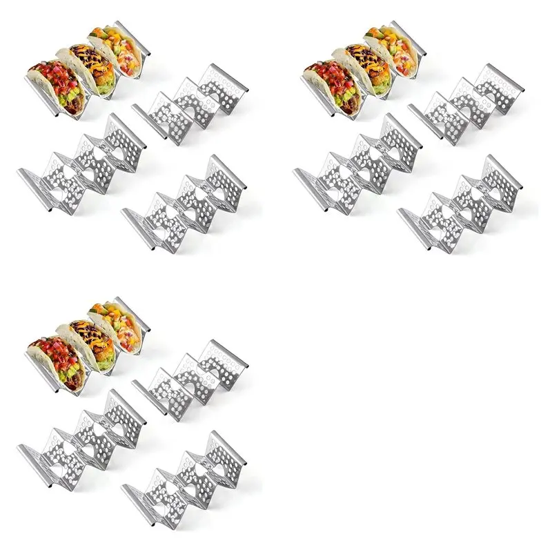 【PARTY DAY】Taco Holder Stand, 12 Pack Stainless Steel Stand Rack With Handles, Taco Tray Holds Up To 3 Tacos, Taco Rack Stands
【PARTY DAY】Taco Holder Stand, 12 Pack Stainless Steel Stand Rack With Handles, Taco Tray Holds Up To 3 Tacos, Taco Rack Stands