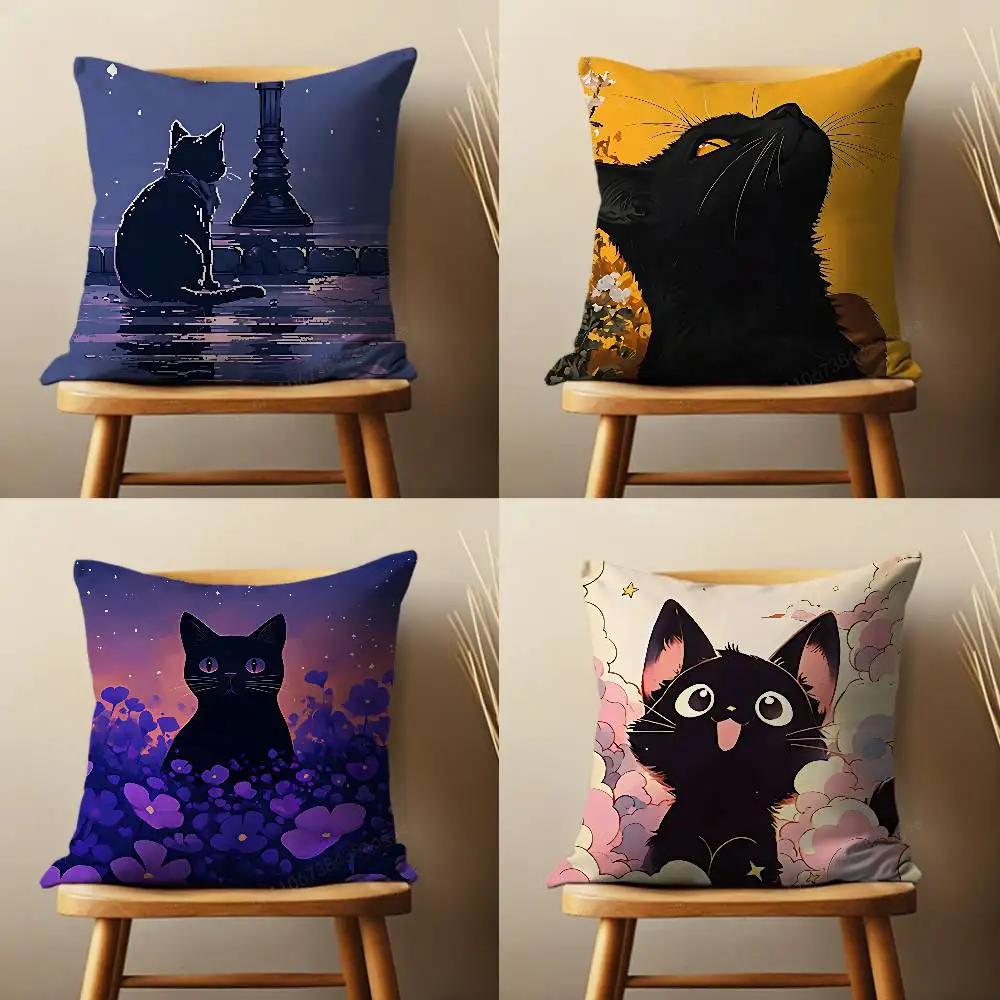 Art Cute Cat Throw Pillow Case For 45*45cm,55*55cm,30*30cm For Home Bedroom Decoration And Protector
Art Cute Cat Throw Pillow Case For 45*45cm,55*55cm,30*30cm For Home Bedroom Decoration And Protector