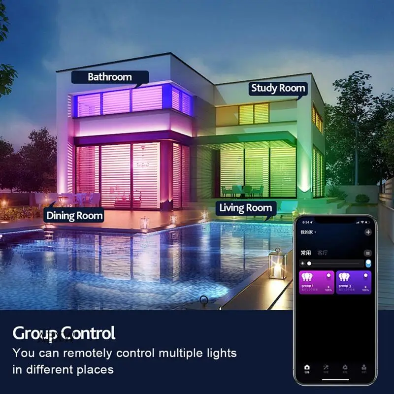 AW-Smart Ceiling Lamp Wifi Bluetooth Remote Control Rgbcw Dimming Color Ceiling Lamp Simple Three-Proof Ceiling Lamp
AW-Smart Ceiling Lamp Wifi Bluetooth Remote Control Rgbcw Dimming Color Ceiling Lamp Simple Three-Proof Ceiling Lamp