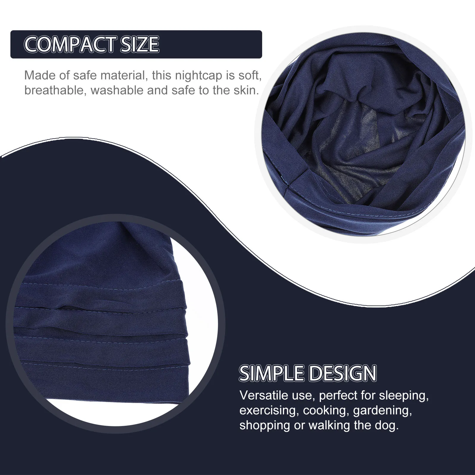 Cotton Linen Women Sleep Hat Elastic Wear resistant Navy Bonnets Versatile Bathing Cap Safe Material Soft Breathable
Cotton Linen Women Sleep Hat Elastic Wear resistant Navy Bonnets Versatile Bathing Cap Safe Material Soft Breathable