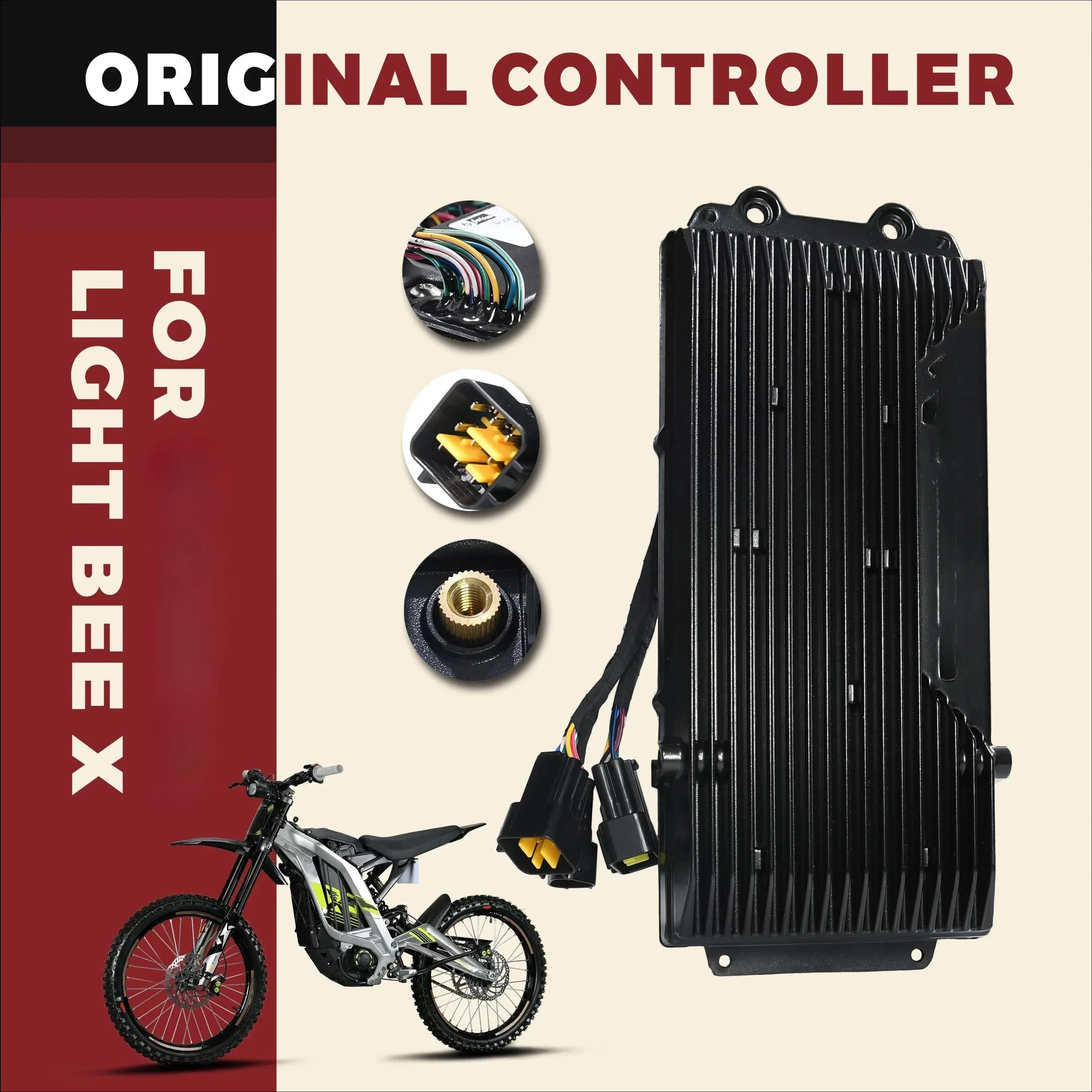 Motocycles Original Controller for SURRON Light Bee X Off-road Electric Dirt Bike Scooter for SURRON OEM Motorcycles Accessories
Motocycles Original Controller for SURRON Light Bee X Off-road Electric Dirt Bike Scooter for SURRON OEM Motorcycles Accessories