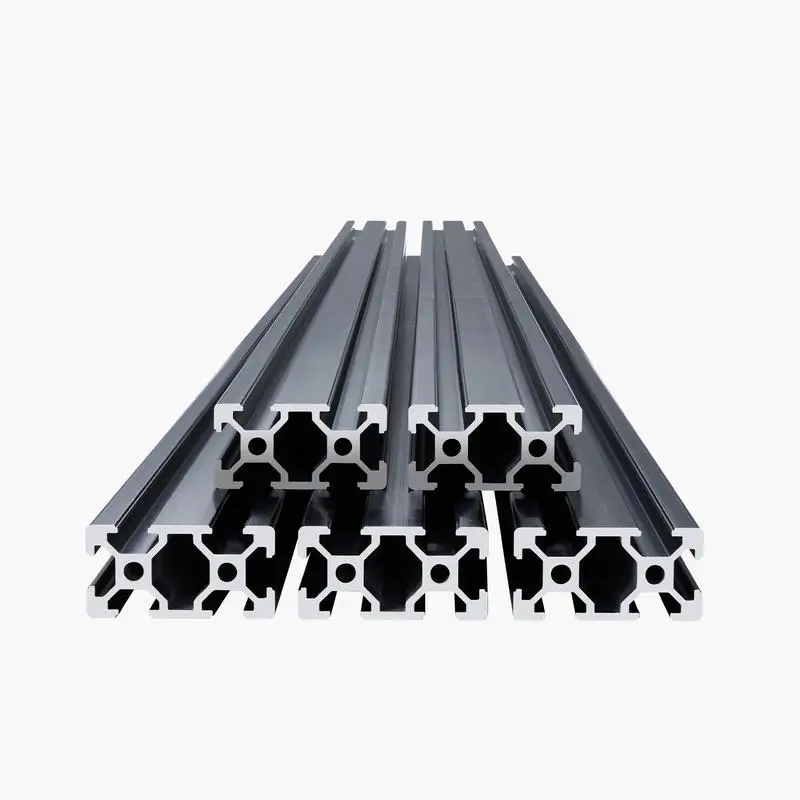 Set of 5 aluminum profiles, 1200 mm T-slot, 2040 aluminum extrusion profile, anodized linear rail according to European standard, slot profile for 3D printers, CNC machines, DIY, laser engraving, black
Set of 5 aluminum profiles, 1200 mm T-slot, 2040 aluminum extrusion profile, anodized linear rail according to European standard, slot profile for 3D printers, CNC machines, DIY, laser engraving, black
