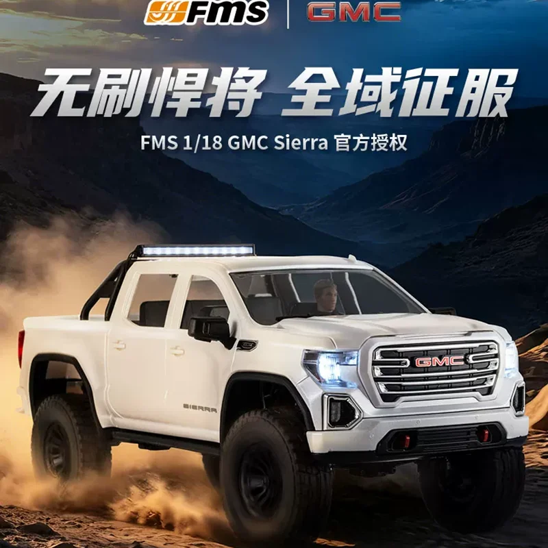 FMS New FCX18S 1/18 simulation GMC Sierra SIERRA RC electric four-wheel drive dual speed climbing vehicle off-road vehicle
FMS New FCX18S 1/18 simulation GMC Sierra SIERRA RC electric four-wheel drive dual speed climbing vehicle off-road vehicle
