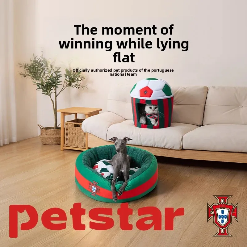 Portugal National Football Team Soccer Ball Shaped Pet Bed Soft Warm Cave House for Cats Small Dogs
Portugal National Football Team Soccer Ball Shaped Pet Bed Soft Warm Cave House for Cats Small Dogs