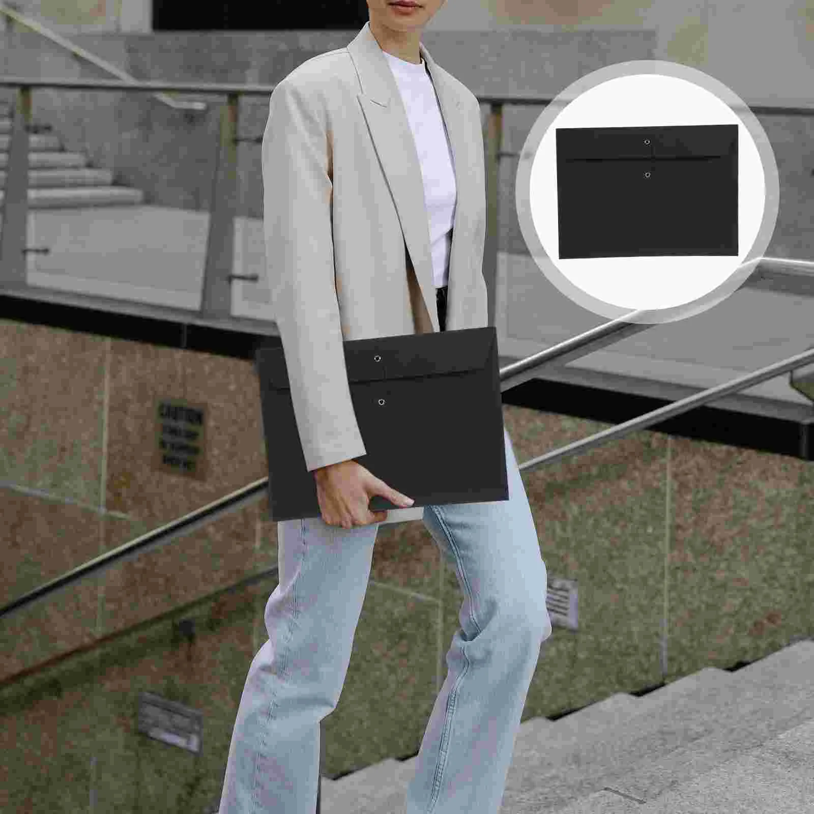 5 Pcs Portable Kraft Paper Bag Office File Folder Prongs Cardboard Folders for Paperwork A4
5 Pcs Portable Kraft Paper Bag Office File Folder Prongs Cardboard Folders for Paperwork A4