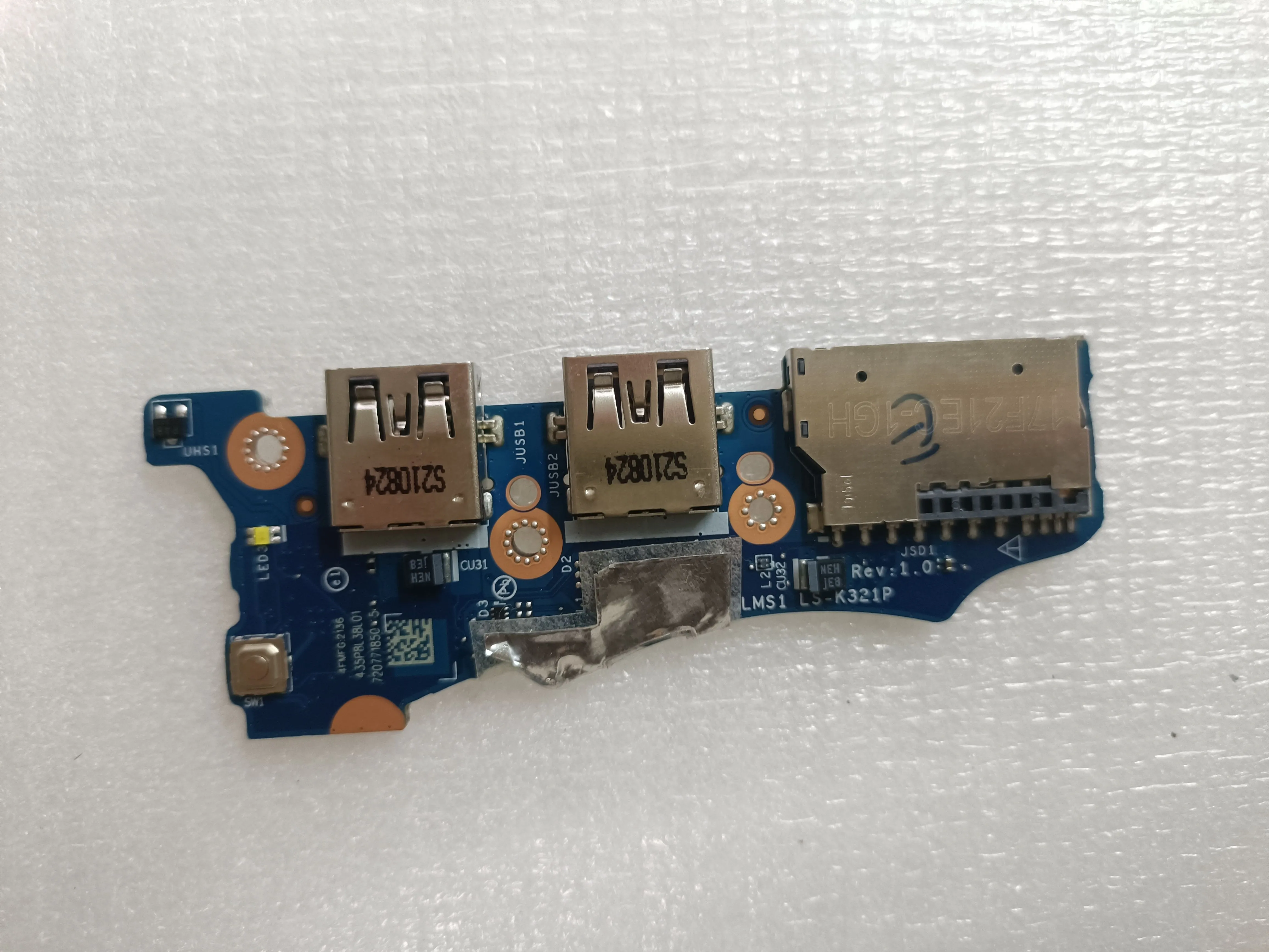 Used Original for Lenovo Xiaoxin Air 14ITL IIL ARE 2020 2021 USB Board Boot Small Board LS-K321P
Used Original for Lenovo Xiaoxin Air 14ITL IIL ARE 2020 2021 USB Board Boot Small Board LS-K321P