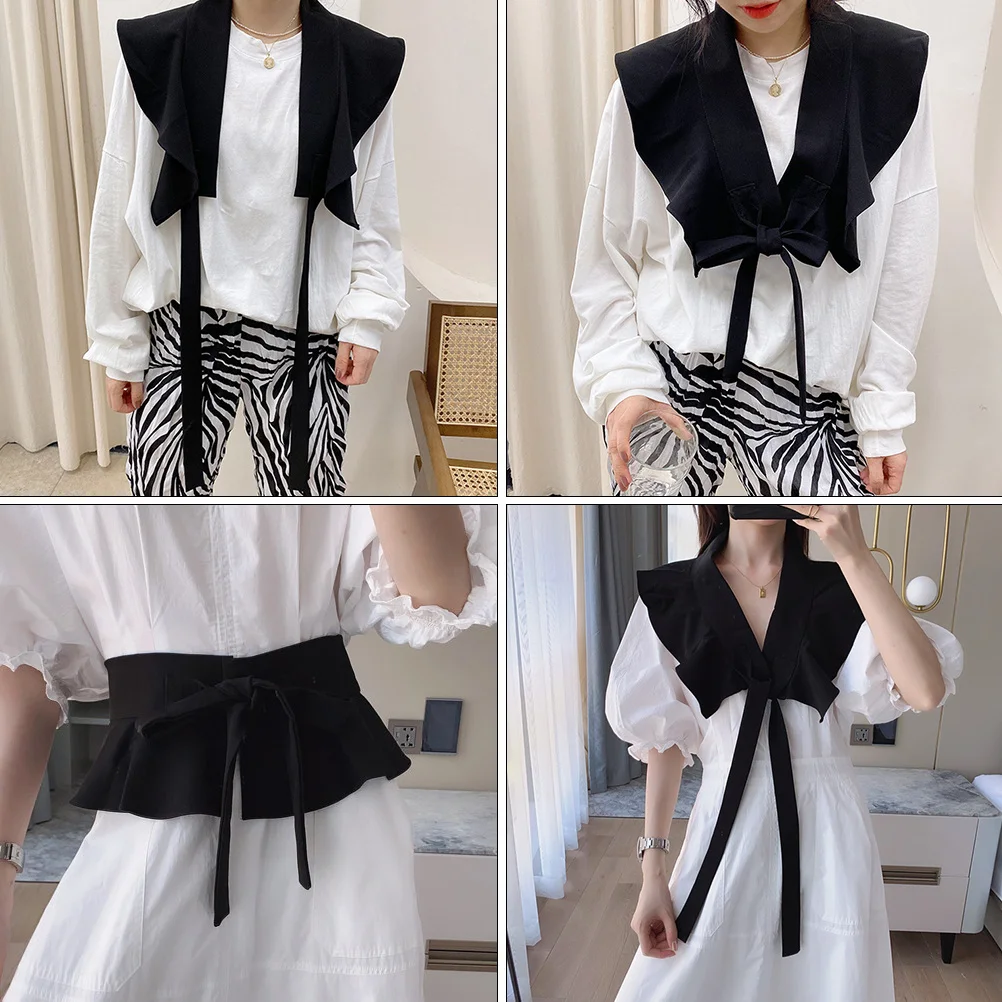 1 pc Ruffled Tippet Collar For Women Versatile Shirt Accessory Spring Summer Autumn Winter Clothes Decorative Collar 
1 pc Ruffled Tippet Collar For Women Versatile Shirt Accessory Spring Summer Autumn Winter Clothes Decorative Collar