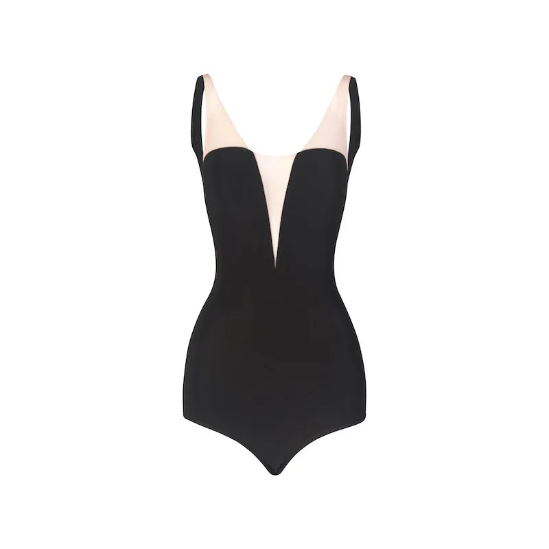 Customized ZYM Top Deep V Latin Dance Practice Dress Women's Front Mesh Rear Cloth Shoulder Strap Design Jumpsuit Bodysuit 26034
Customized ZYM Top Deep V Latin Dance Practice Dress Women's Front Mesh Rear Cloth Shoulder Strap Design Jumpsuit Bodysuit 26034
