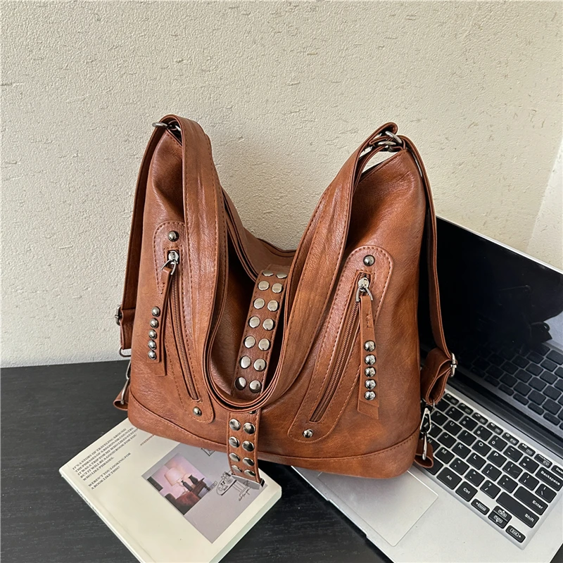 Trendy Brand Designer Rivet Bucket Shoulder Crossbody Bags Women Handbags and Purse 2026 New Versatile Large Backbag Fashion
Trendy Brand Designer Rivet Bucket Shoulder Crossbody Bags Women Handbags and Purse 2026 New Versatile Large Backbag Fashion