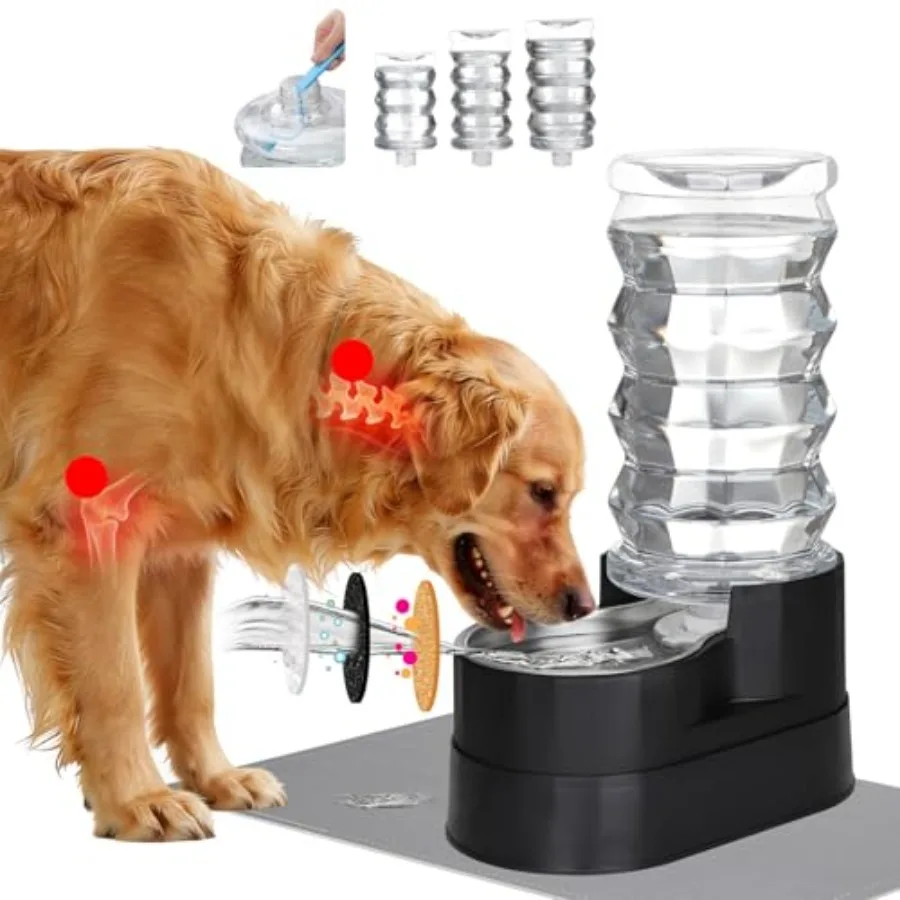 Gravity Water Dispenser for Dogs: Raised Automatic Stainless Steel Waterer -Helps Prevent Urinary Stones - Supports Spine and J
Gravity Water Dispenser for Dogs: Raised Automatic Stainless Steel Waterer -Helps Prevent Urinary Stones - Supports Spine and J