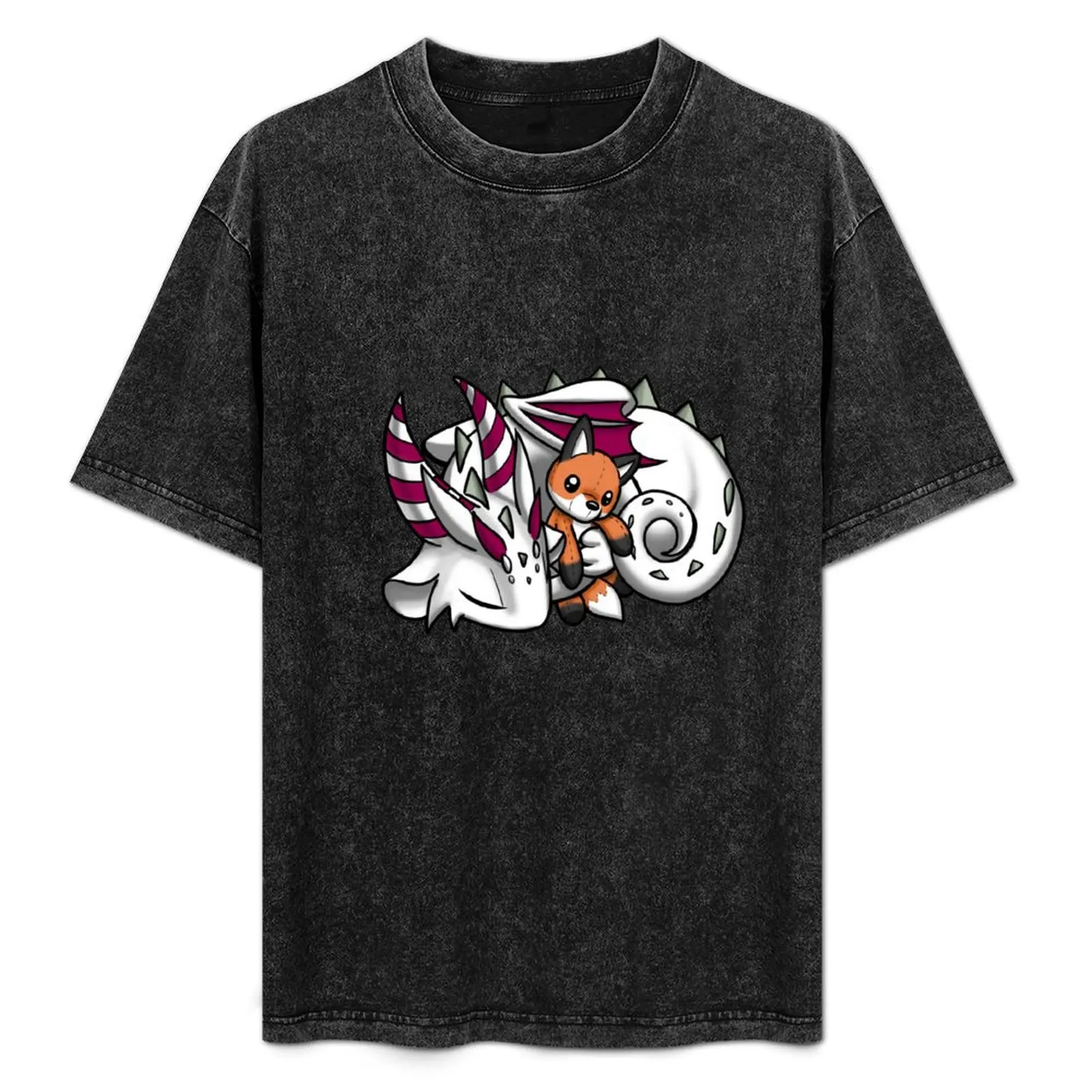 Dragon with Fox Plushie T-Shirt Basic Casual Short Sleeve Cotton Shirt
Dragon with Fox Plushie T-Shirt Basic Casual Short Sleeve Cotton Shirt