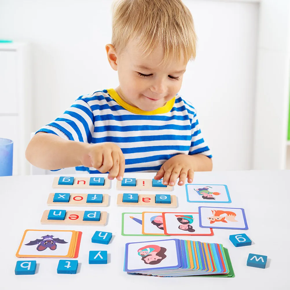 1Set Wooden Alphabet Spelling Game Letters Matching Blocks Early Learning Educational Kids Brain Coordination Preschool Fun
1Set Wooden Alphabet Spelling Game Letters Matching Blocks Early Learning Educational Kids Brain Coordination Preschool Fun