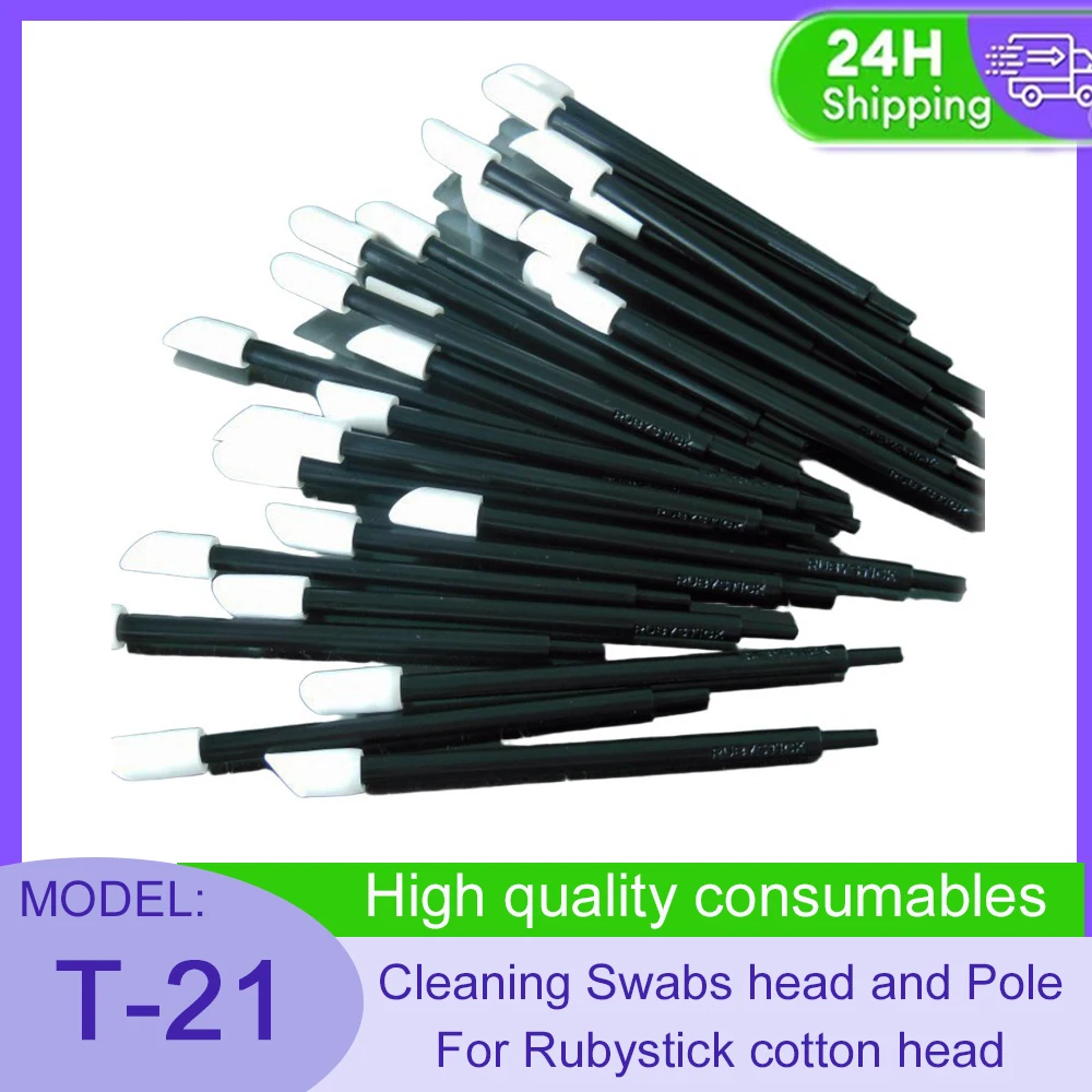 Clean Swabs head and Pole 50/100/200PCS T-21 for Rubystick printhead cleaning swab for Ruby stick T-21 Cleaning Swabs head and
Clean Swabs head and Pole 50/100/200PCS T-21 for Rubystick printhead cleaning swab for Ruby stick T-21 Cleaning Swabs head and