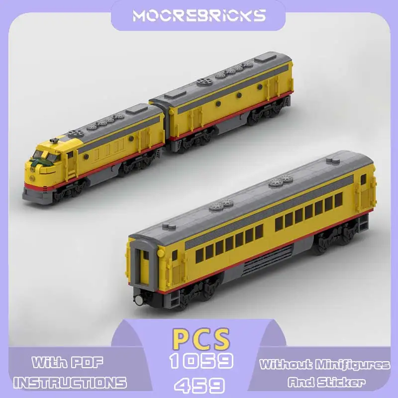 Modern Union Pacific EMD F7 Train Model Passenger Car Series MOC Building Blocks Technology Bricks Adult Toys Xmas Gifts
Modern Union Pacific EMD F7 Train Model Passenger Car Series MOC Building Blocks Technology Bricks Adult Toys Xmas Gifts