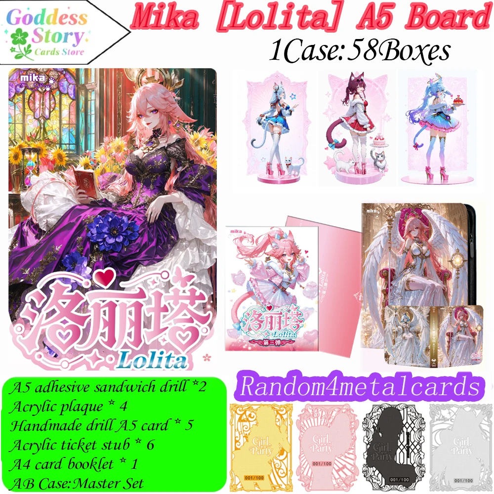 Wholesale Mika's "Lolita" Third Bullet Acrylic Waifu A5 Collection Cards Color Paper ACG CCG TCG Hobbies Gifts
Wholesale Mika's "Lolita" Third Bullet Acrylic Waifu A5 Collection Cards Color Paper ACG CCG TCG Hobbies Gifts