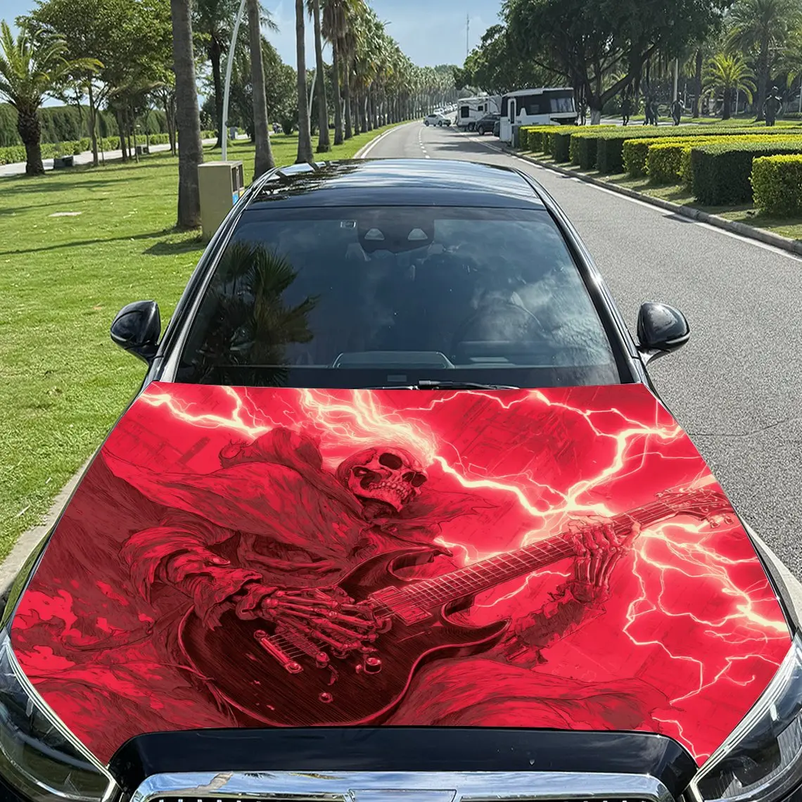 Lightning Rock Skeleton Car Hood Stickers, Decorative Car Packaging Paper, Bold Designs, Halloween Decorations, Car Parts Access
Lightning Rock Skeleton Car Hood Stickers, Decorative Car Packaging Paper, Bold Designs, Halloween Decorations, Car Parts Access