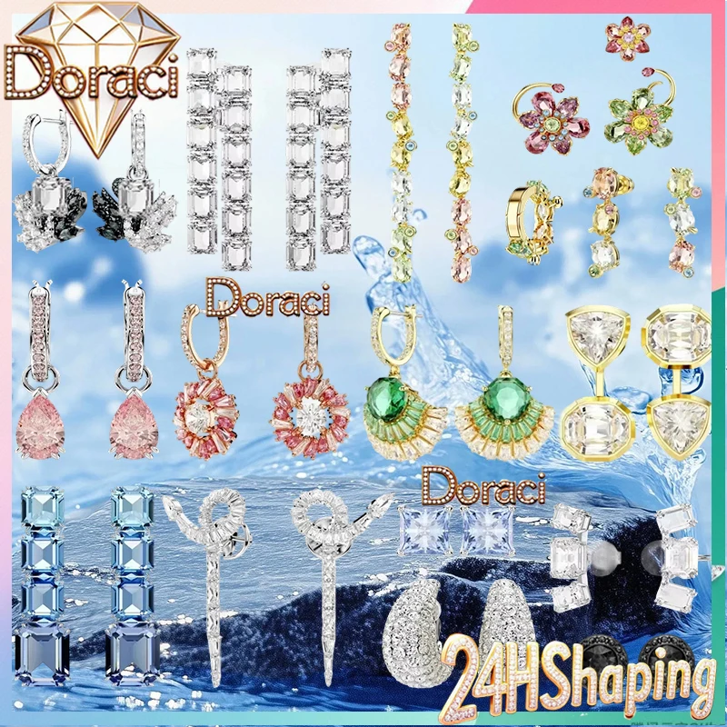 Many styles High-quality Original Logo Creativity ETERNAL Attract Series Women's Earrings, Beautiful , Crystal Clear Doraci
Many styles High-quality Original Logo Creativity ETERNAL Attract Series Women's Earrings, Beautiful , Crystal Clear Doraci