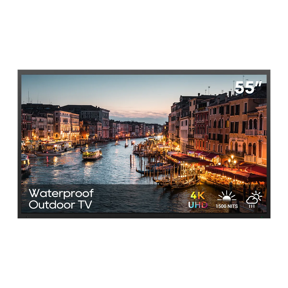 55 Inch Big Screen Outdoor LED TV Television 4K UHD Waterproof Advertising Screen 1500nit Smart TVs with Tuner
55 Inch Big Screen Outdoor LED TV Television 4K UHD Waterproof Advertising Screen 1500nit Smart TVs with Tuner