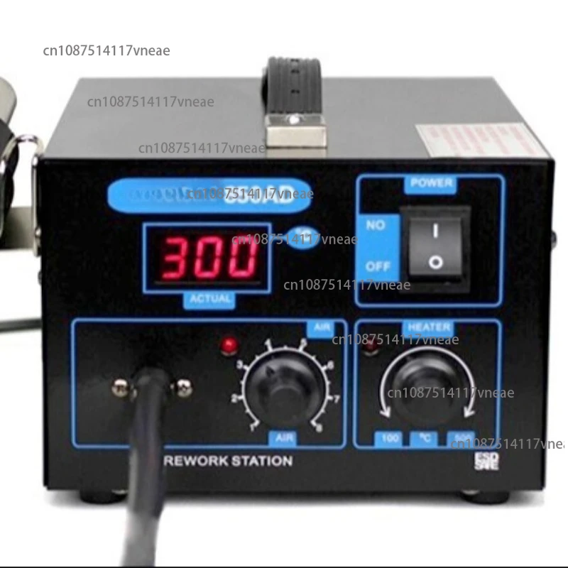 850AD Hot Air Gun Station 550W 220V Temperature Range 100-450 Celsius New Used Condition PLC SMD Soldering Station
850AD Hot Air Gun Station 550W 220V Temperature Range 100-450 Celsius New Used Condition PLC SMD Soldering Station