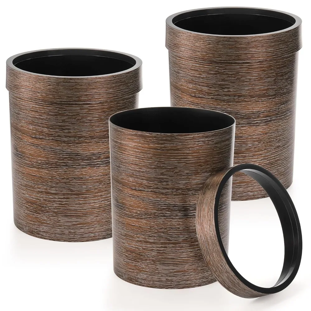 3-пакет винтажного небольшого мусорного бака, пластиковая круглая корзина для мусора емкостью 1,7 галлона, мусорное ведро в стиле хипsteen в стиле ретро, мусорное ведро из древесины w
3-пакет винтажного небольшого мусорного бака, пластиковая круглая корзина для мусора емкостью 1,7 галлона, мусорное ведро в стиле хипsteen в стиле ретро, мусорное ведро из древесины w