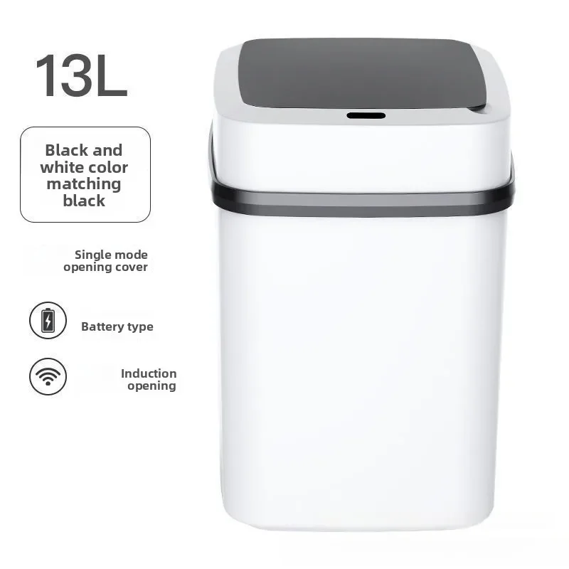 13L Smart Sensor Trash Can Fully Automatic Waterproof for Kitchen Living Room Household Bathroom Toilet Garbage Bin
13L Smart Sensor Trash Can Fully Automatic Waterproof for Kitchen Living Room Household Bathroom Toilet Garbage Bin