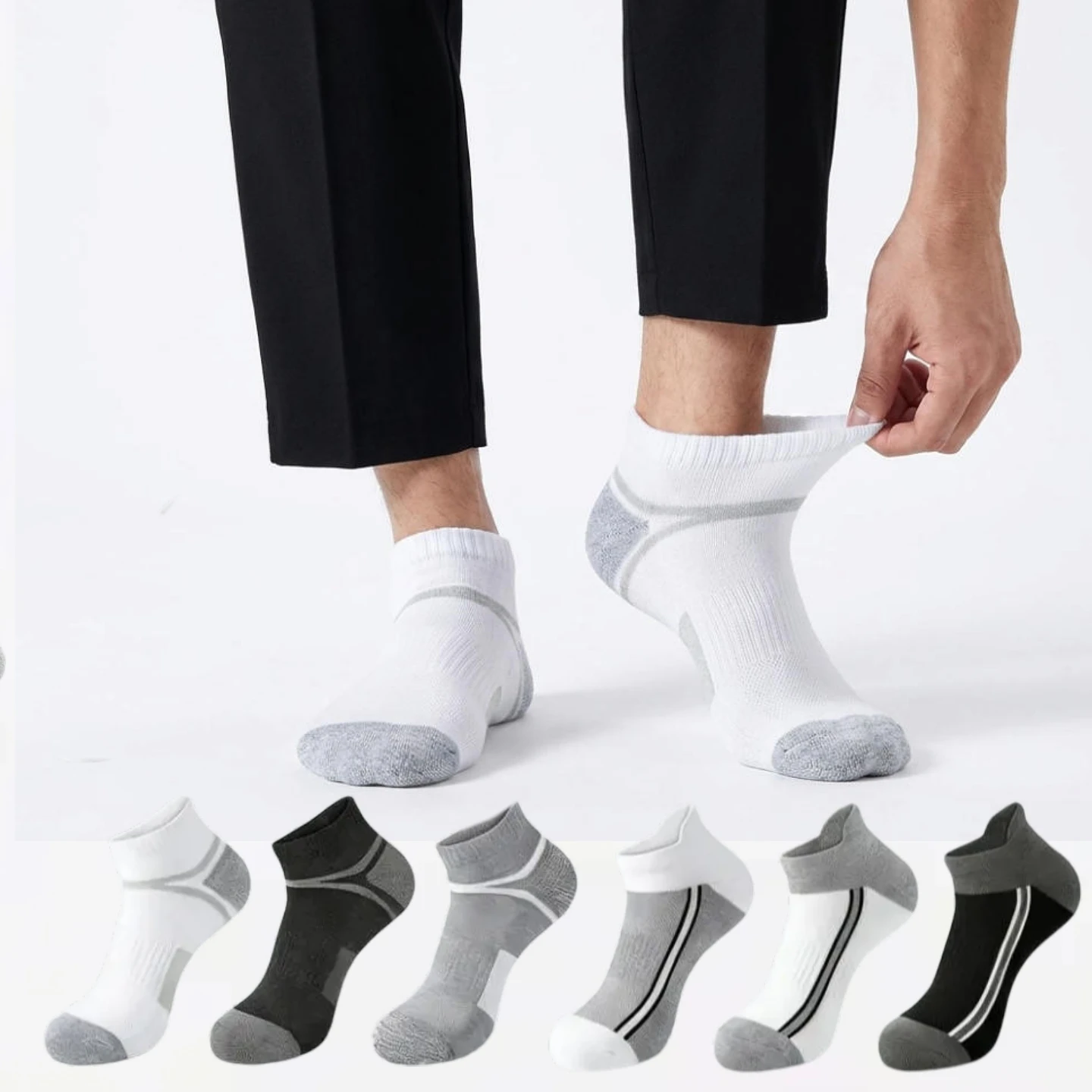 10 PAIRS Men's Ankle Athletic Socks, Breathable Mesh Low Cut Sport Socks, Moisture Wicking Cushioned Running Socks with Stripe
10 PAIRS Men's Ankle Athletic Socks, Breathable Mesh Low Cut Sport Socks, Moisture Wicking Cushioned Running Socks with Stripe