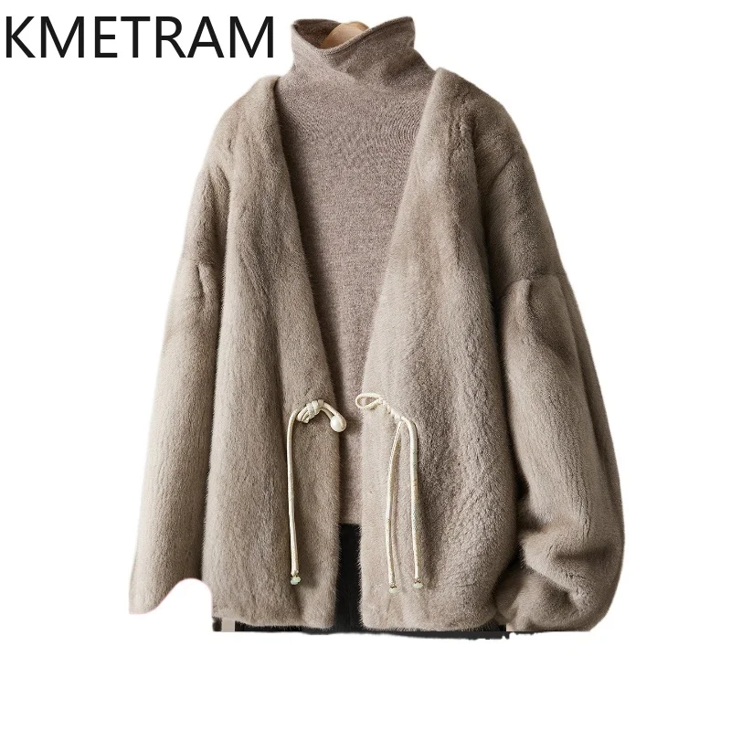 KMETRAM 100% Natural Whole Mink Real Fur Ladies Jacket Short New in Outerwears V-Neck Coats for Woman Winter 2025 шуба женская
KMETRAM 100% Natural Whole Mink Real Fur Ladies Jacket Short New in Outerwears V-Neck Coats for Woman Winter 2025 шуба женская