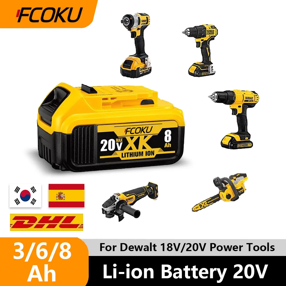 Original DCB200 20V 8000mAh Lithium Replacement Battery For Dewalt 18V DCB184 DCB200 DCB182 DCB180 DCB181 DCB182 DCB201 DCB206
Original DCB200 20V 8000mAh Lithium Replacement Battery For Dewalt 18V DCB184 DCB200 DCB182 DCB180 DCB181 DCB182 DCB201 DCB206