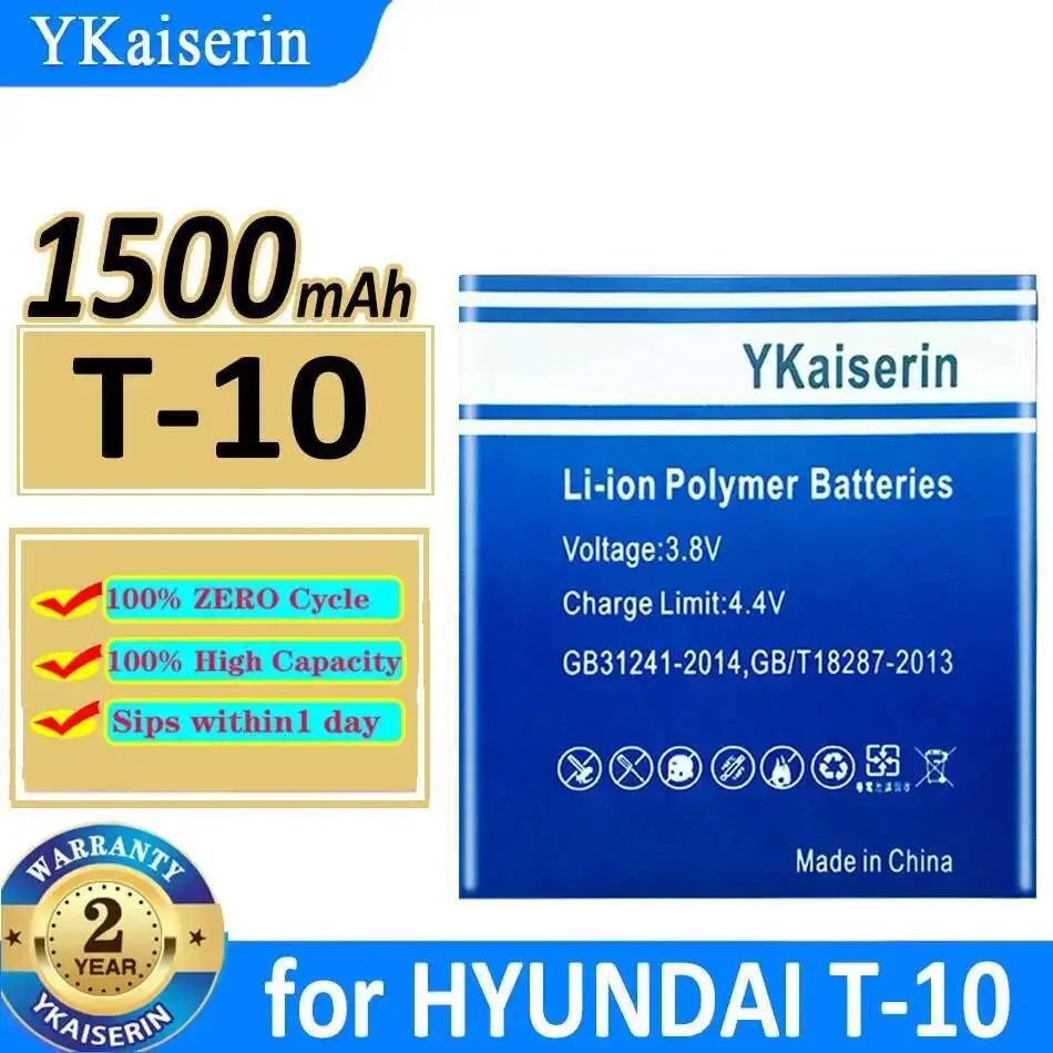 Премиальная замена аккумулятора мобильного телефона Hyundai T-10 высокой производительности 1500 мАч
Премиальная замена аккумулятора мобильного телефона Hyundai T-10 высокой производительности 1500 мАч
