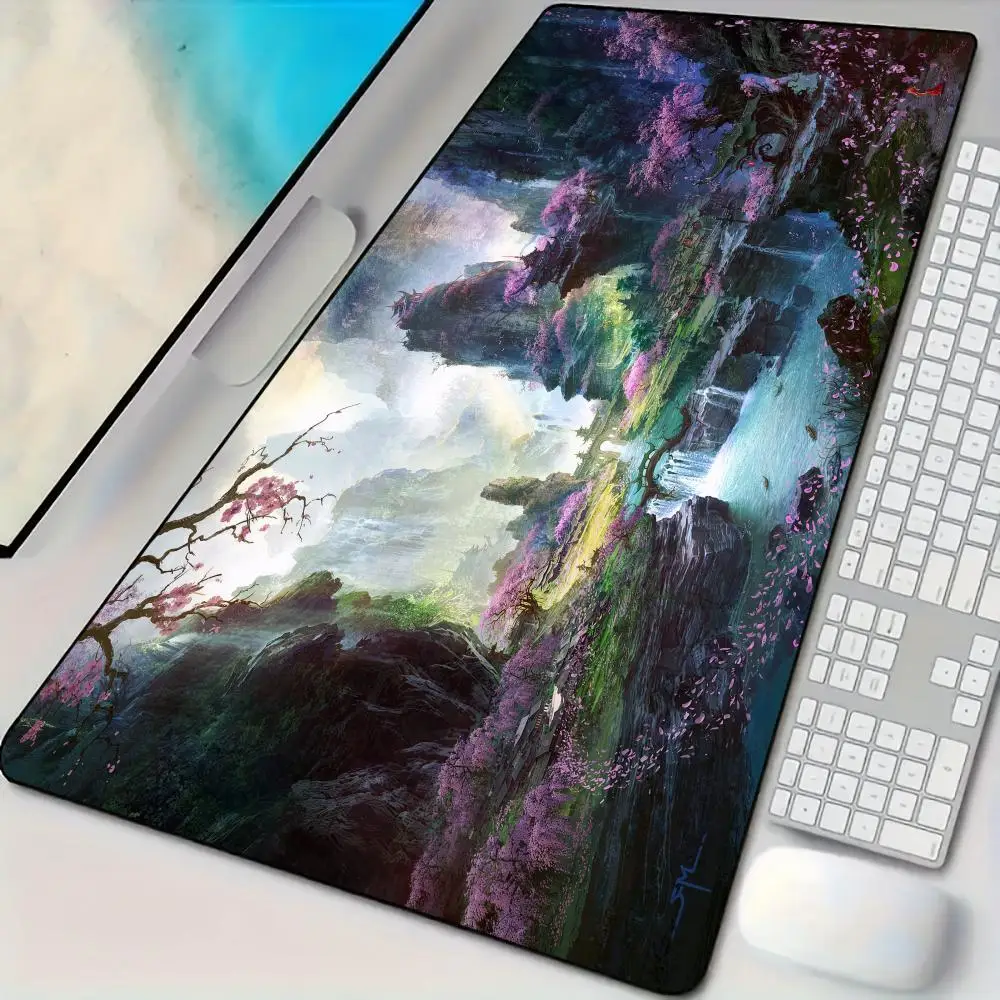 Cherry Blossom Valley theme Mouse Pad Desk Mat with Stitched Edges non-Slip rubber base pc accessories Gaming mat mouse pads rug
Cherry Blossom Valley theme Mouse Pad Desk Mat with Stitched Edges non-Slip rubber base pc accessories Gaming mat mouse pads rug