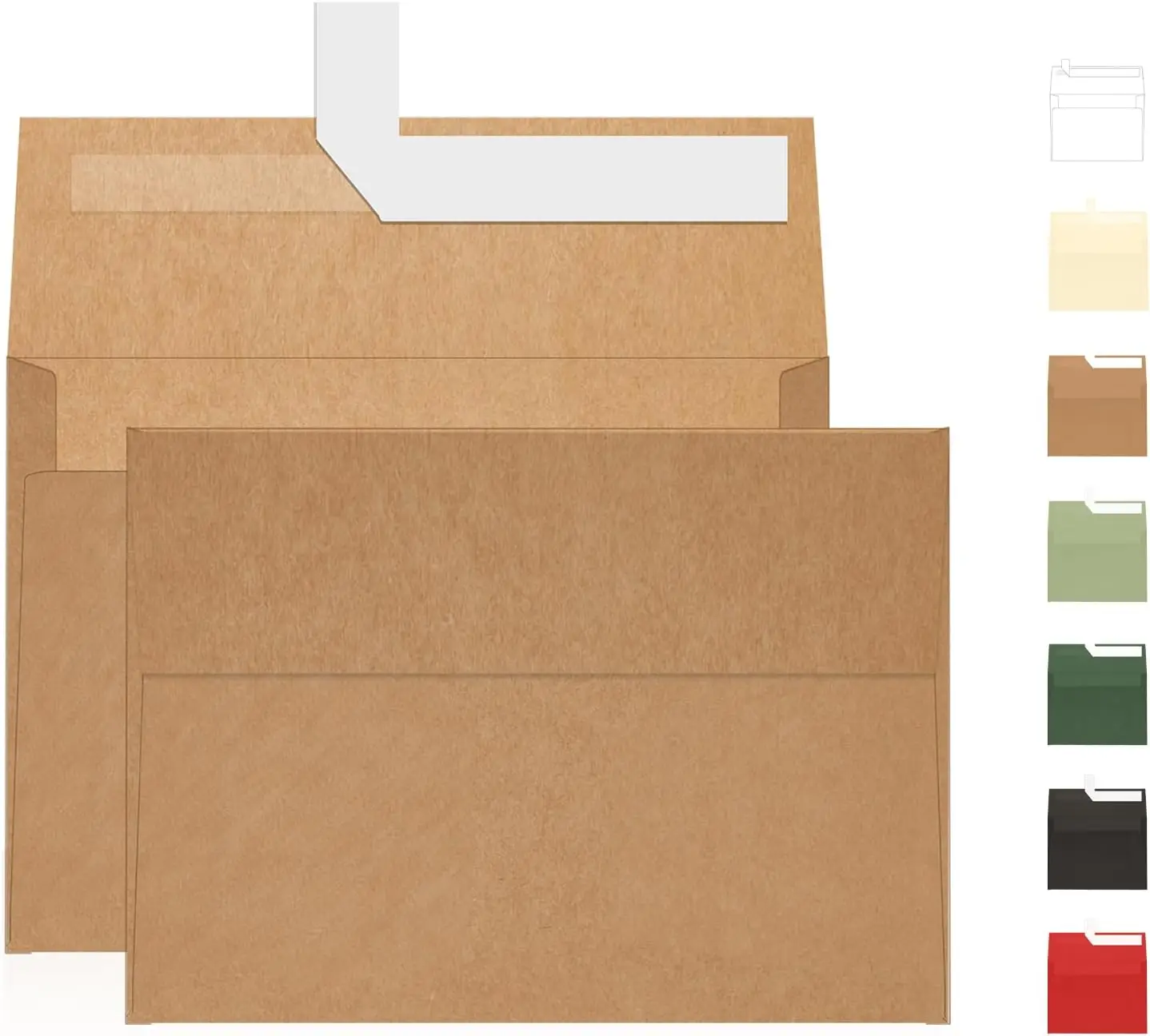 A7 Brown Kraft Envelopes Self Seal 100 Pack 120 GSM for Invitations, Mailing, Weddings, Business
A7 Brown Kraft Envelopes Self Seal 100 Pack 120 GSM for Invitations, Mailing, Weddings, Business