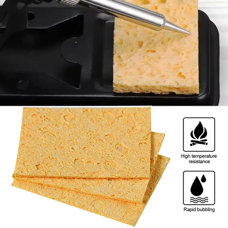 10 шт. желтых губок для чистки, устойчивых к высоким температурам, для очистки наконечников паяльников и сварочных аппаратов
10 шт. желтых губок для чистки, устойчивых к высоким температурам, для очистки наконечников паяльников и сварочных аппаратов