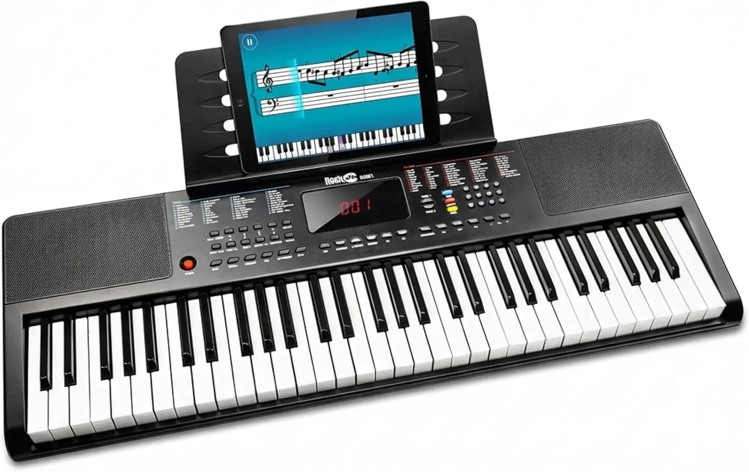 61-Key Compact Keyboard Piano with LED Display, Keynote Stickers & Lessons for Beginners
61-Key Compact Keyboard Piano with LED Display, Keynote Stickers & Lessons for Beginners