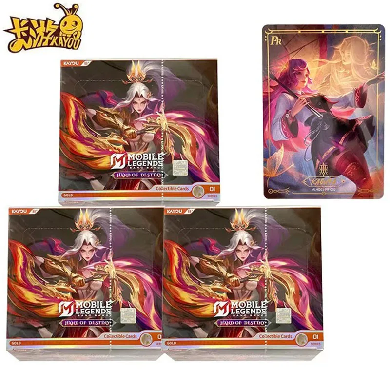 KAYOU Mobile Legends Bang Bang Card Hand of Destiny Series Real World MLBB Collectible Rare Game Trading Cards Booster Box Gift
KAYOU Mobile Legends Bang Bang Card Hand of Destiny Series Real World MLBB Collectible Rare Game Trading Cards Booster Box Gift