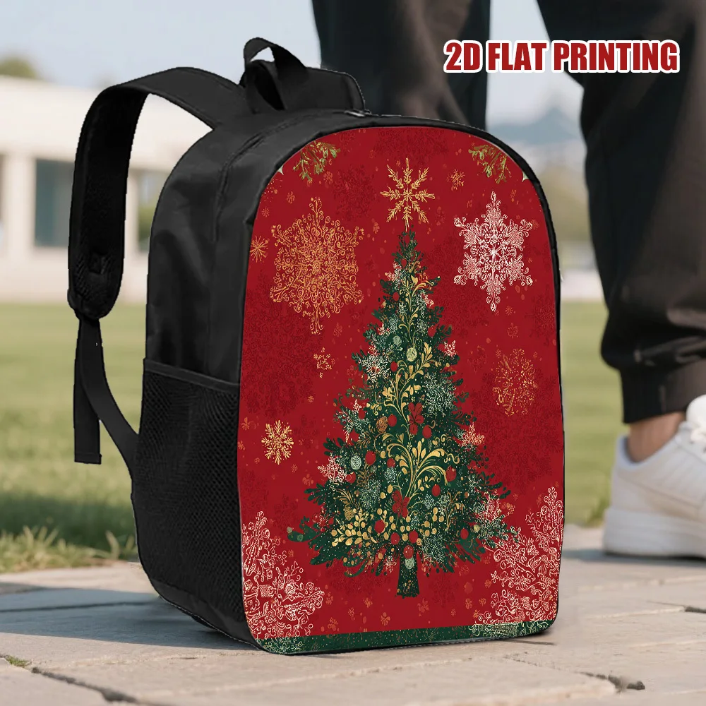 1 piece Holiday Christmas Tree and Snowflake 2D Flat Print Backpack - Lightweight Polyester School Bag with Removable Shoulder
1 piece Holiday Christmas Tree and Snowflake 2D Flat Print Backpack - Lightweight Polyester School Bag with Removable Shoulder