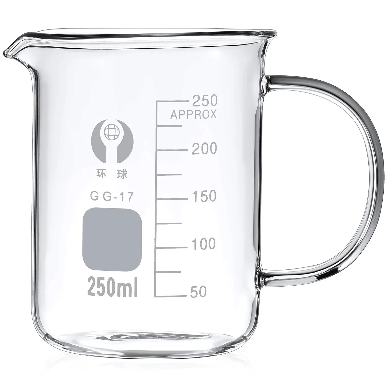 250ml Glass Beaker Handle for Use Measuring Cup Science Mug Coffee Shaker Safe HighTemp Resistant Elegant Appearance
250ml Glass Beaker Handle for Use Measuring Cup Science Mug Coffee Shaker Safe HighTemp Resistant Elegant Appearance